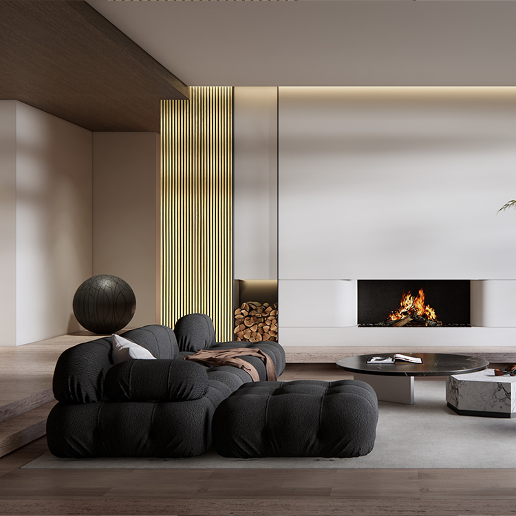 Custom Natural Oak Acoustic Panels